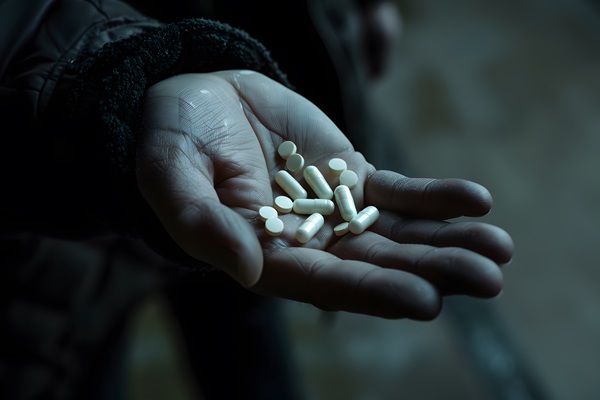 Mehrere Tabletten liegen in einer geöffnete Handfläche